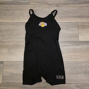 L.A Lakers NBA Basketball Primark Romper Ribbed Gym Suit Size 6/8
